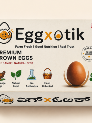 6 PCS - Premium Free Range Brown Eggs