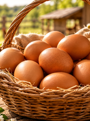 6 PCS - Premium Free Range Brown Eggs